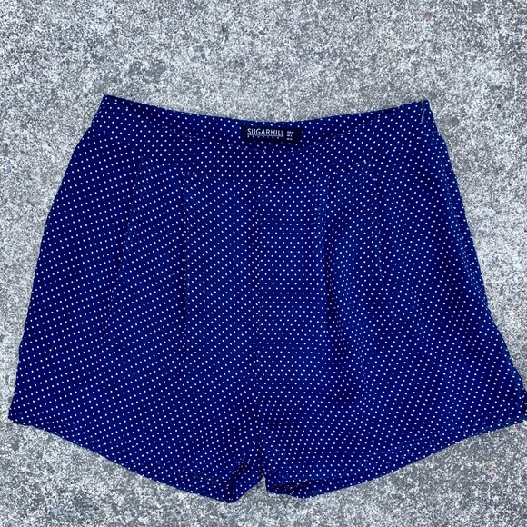 High Waisted Polkadot Shorts - Picture 2 of 11